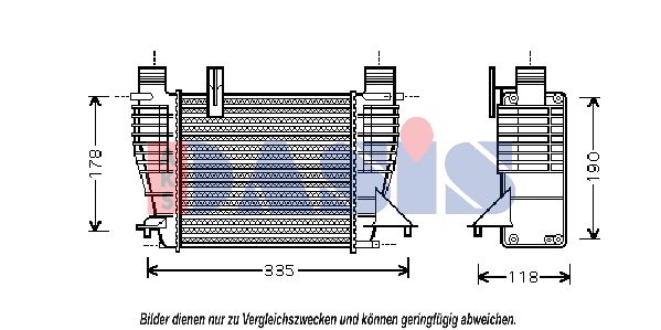 AKS DASIS Kompressoriõhu radiaator 187009N